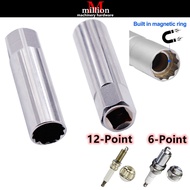 3/8" 14mm 16mm 21mm 12-point 6-point Ultra Thin Magnetic Spark Plug Socket Remover Wrench Drive Plug