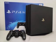 (已售完F) PS4 Pro 7017B + WD SSD1TB(2020年) +原廠直立架+手把+背板按鈕