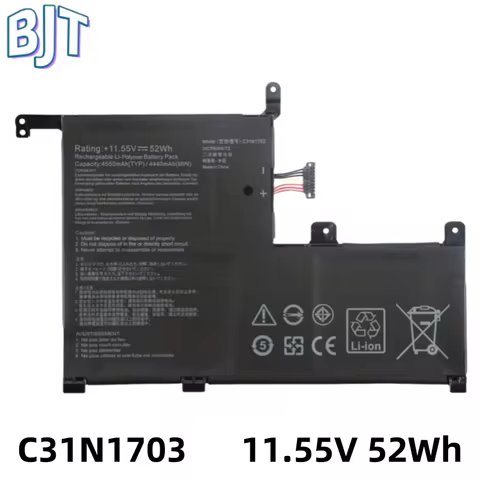 11.55V 52Wh New C31N1703 Laptop Battery for Asus Zenbook Flip UX561U UX561UA UX561UN Q505UA Q525UA 0