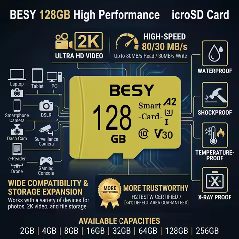 Micro Memory TF Card 2G 4G 8G 16G Flash Class10 SD Card Original V30 Mini SD TF Card 32GB 64GB 128GB