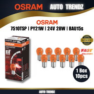 OSRAM Original 7510TSP | Halogen Bulb | PY21W 24V 28W BAU15s | 100% Original | Auto Trendz