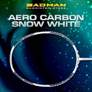 FELET HIGH-END RACKET AERO CARBON SNOW WHITE 4U 82gram/3U 86gram Badminton Racket 100% Original by F