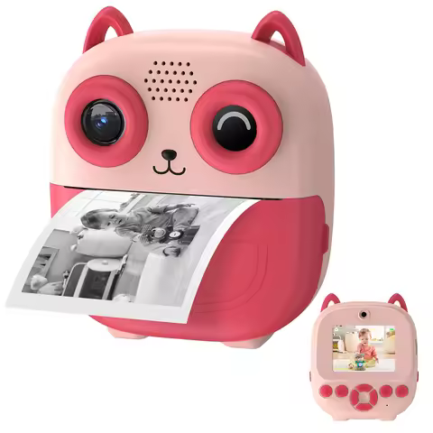 Camera Instant Print, Multifunctional Toddler Camera with Photo Printing Instantly, 2.4 Inch HD Scre