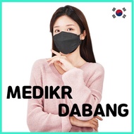 Dabang mask MEDIKR Korea Face Mask 25pieces Black, White, Gray, Indipink (Made in Korea)