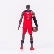 Birthday Gift NBA 1/9 John Wall No. 2 Red Real Clothes Movable Model