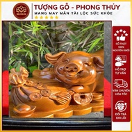 The statue of a pig born in the year of the pig has good meaning, symbolizing prosperity, fullness, 