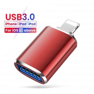 CNAGAIN USB 3.0อะแดปเตอร์ OTG สำหรับ iPhone IOS 15 16ขึ้นไปการส่งข้อมูล U ดิสก์เมาส์แป้นพิมพ์แสงไฟต่อยูเอสบี USB 3.0แปลงสำหรับ iPhone 14 13 12 11 iPad Air