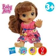 Búp bê Mỹ Hasbro 32 cm 12 Inch Da Màu Tóc Dài Baby Alive Brown Hair Cute Hairstyles Baby  PVN4873