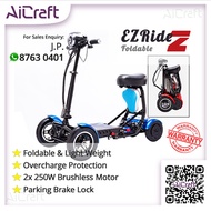 🍀 [SG STOCK] EZRide-Z Personal Mobility Assistance PMA Foldable Senior Elderly Scooter LTA Approved