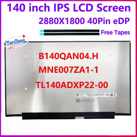 14 inch Laptop LCD Screen TL140ADXP22-00 MNE007ZA1-1 B140QAN04.H For Lenovo Ideapad 5 Pro-14 5D10Z52