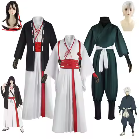 Hells Paradise Jigokuraku Cosplay Gabimaru Sagiri Yamada Asaemon Cosplay Wig Costume Uniform Full Se