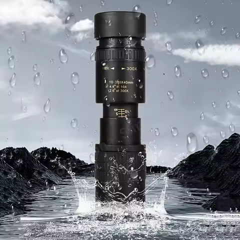 Portable Strong Light Monocular Telescope 10-300x40 Zoom Telescope High-definition Remote Monocular