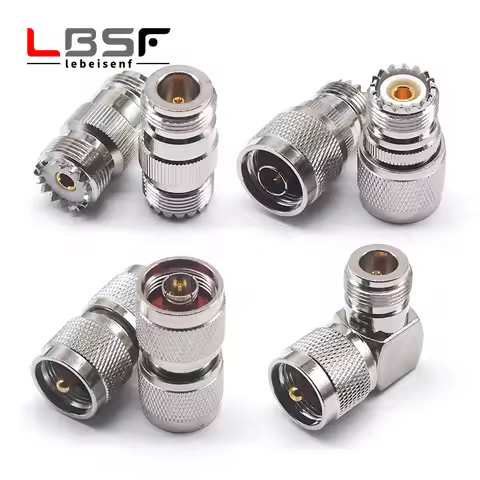 1/2/4/10pcs RF connector UHF-JKW UHF N-S male and female UHF/N-KJ M female elbow 90 degree SL16/SO23