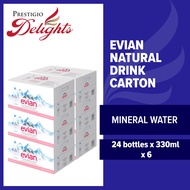 Evian Natural Mineral Water 330ml x 6 Cartons | Bulky Deals