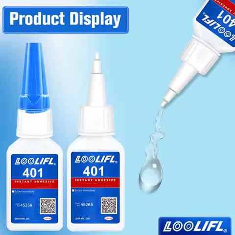 20ml 401 Glue Instant Strong Super Glue Universal Superglue Mighty Instant Glue for Resin Ceramic Me
