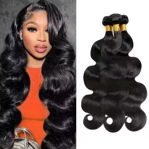 Double Drawn Virgin Raw Body Wave Human Hair Bundles Deal 28 30 inch Body Wave Top Quality Hair Bund