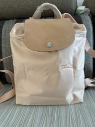 Longchamp龍驤 藕粉色 Le Pliage 26 70週年限定款 拉鍊翻蓋 女款 背包 背囊 雙肩包 女款 書包 運動 通勤 旅遊 生日禮物 情人節