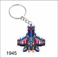 1945 plane air force 2d keychain