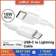 Anker 18W USB C to Lightning Cable 3ft / 0.9m [Apple MFi Certified] for iPhone 14 iPhone 13 iPhone 12 iPhone 11 , Supports Power Delivery USB-C Type C Type-C Cable [Local Warranty]