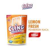 CLING Pembersih Kaca Kuning Lemon Fresh Refill 400ml