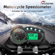 เครื่องวัดความเร็วเครื่องวัดความเร็วมอเตอร์ไซด์จอ LCD อเนกประสงค์มิเตอร์ไมล์ระดับน้ำมันสำหรับ150sz 1