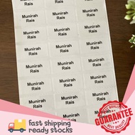 Transparent Sticker Name / Book Sticker / Waterproof Sticker / Sticker Nama 30mm x 15mm