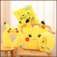 B4 Pikachu Memory Cotton U shaped pillow cushion blasnket pendant portable cute nap car plane travel