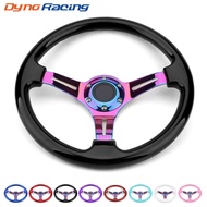 Neo Chrome New 350mm 14inch Steering Wheel ABS Steering Wheel Tiffany Blue Black White Deep Purple M