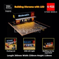 G-Fans Models 1 Premium64/ Diorama Diecast McDonald's McDonald's with LED Light
