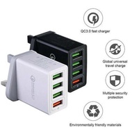 2 / 4 USB adapter charger with 3 plug pin Universal Travel AC UK US AU EU Plug Power Outlet With USB