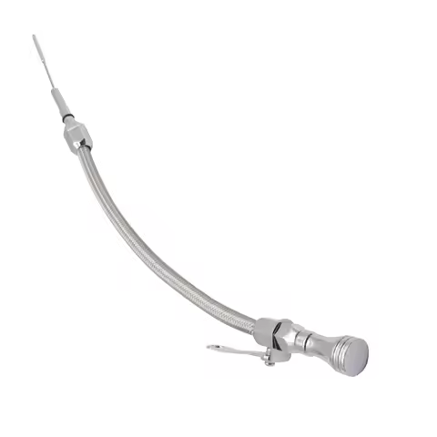 Flexible Braided Stainless Silver Automotive Parts Car Tools Engine Oil Dipstick For Chevy LS LS1 LS