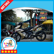 [FreeShip] TEM RỜI mẫu RS150 đen cho Winner X vàng đồng - tem chuẩn form dễ dán - không bay màu