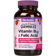 BlueBonnet Nutrition Earth Sweet Vitamin B12 1000 mcg & Folic Acid 400mcg - Brain Health & Energy Vi