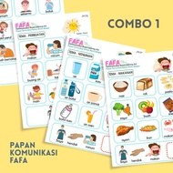COMBO 1 FAFA SPEECH DELAY BOOK AUTISM BOOK 4 THEME PECS ALTERNATIVE