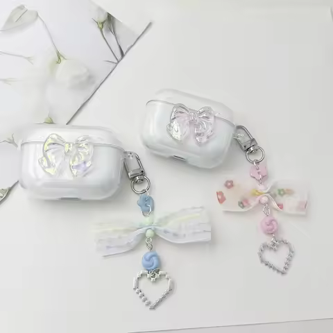 fashion love pendant Case for Technics EAH-AZ100 Case Silicone earphone Cover For Technics AZ100 cov