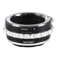 K&F Concept Adapter for Pentax DA K Mount Lens to Sony E Mount NEX A72 A9