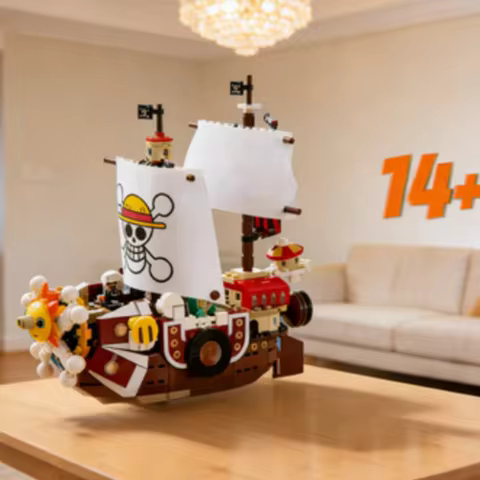 2026 New Good Sales Merry Thousand Sunny Boat Luffy Set Building Blocks Bricks Toys For Children Bir