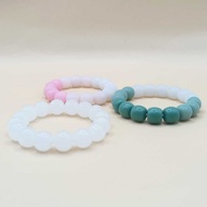 JG28Bead Stone Bracelet PastelOMBRE Beautiful Vintage Aesthetic Stone Bracelet