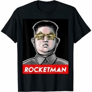 Kim Jong-Un T-Shirt Rocket Man Funny Elton John Parody Top