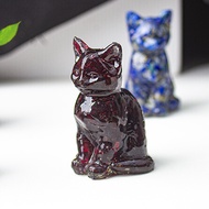 Lucky Ornaments Fortune [Lucky Cat Ornaments] Resin Hand-Carved Lucky Fortune Mascot Home Shop Decor