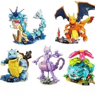 Bricks Pokemon Charizard Blastoise Mewtwo Gyarados Venusaur Pikachu Mainan Balok Susun Koleksi