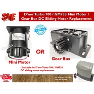 D'nor Turbo 700 / GM738 Mini Motor & Gear Box autogate - DC Sliding Autogate Motor replacement