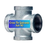 Cross Tee Galvanized 10,6 And 4inch Sch 40inch