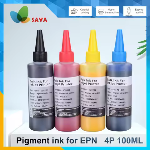 100ml*4 CISS refill ink Waterproof Universal PIGMENT Ink For Epson SureColor P600 P800 Stylus Pro 38