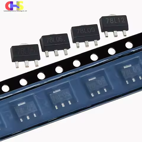 20pcs 78L05 SOT-89 SMD Triode 78L06 78L08 78L09 78L10 78L12 78L15 78L18 78L33 SOT89 Three Terminal V