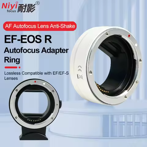 EF-EOS R Auto Focus Camera Lens Adapter EF Mount Lens 18-55mm 24-70mm to EOS R Mount Camera R6 R7 R8