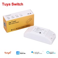 TUYA WiFi สวิตช์ไฟอัจฉริยะ Smart Breaker สวิตซ์ไฟ รีโมทคอนโทรลไร้สายทำงานร่วมกับ Tuya Wifi DIY Switc