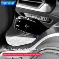 【FY】  2Pcs/Set Car Steering Wheel Headlight Switch Control Cover Wiper Switch Trim Accessories for B