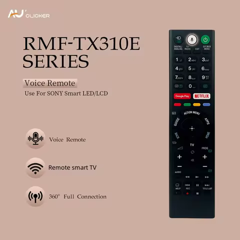 RMF-TX310E replacement voice remote control for Sony Bravia LED LCD TV KD-49XE8004 KD-49XE8005 KD-43