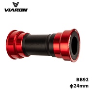 VIARON Bike Bottom Bracket BB92 Press Fit in BB Bottom Bracket 24 mm for Shimano for Sram GXP Cranks